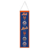 New York Mets Banner Wool 8x32 Heritage Evolution Design-0