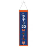New York Mets Banner Wool 8x32 Heritage Slogan Design - Special Order-0
