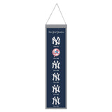 New York Yankees Banner Wool 8x32 Heritage Evolution Design-0