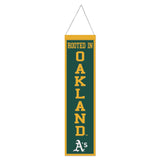 Oakland Athletics Banner Wool 8x32 Heritage Slogan Design - Special Order