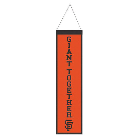San Francisco Giants Banner Wool 8x32 Heritage Slogan Design - Special Order