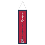 St. Louis Cardinals Banner Wool 8x32 Heritage Slogan Design - Special Order-0