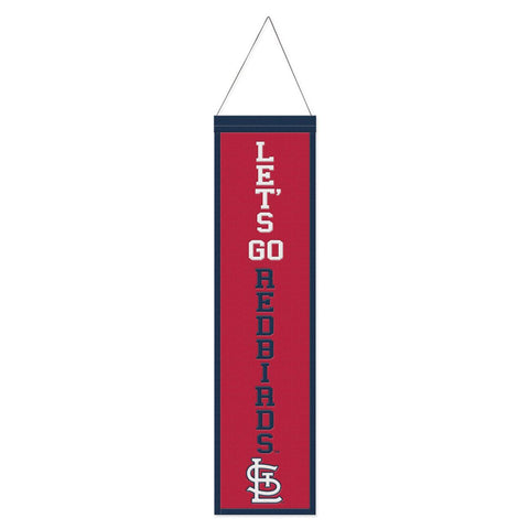 St. Louis Cardinals Banner Wool 8x32 Heritage Slogan Design - Special Order-0