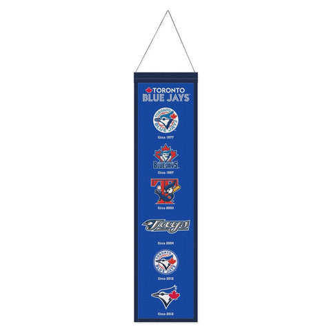 Toronto Blue Jays Banner Wool 8x32 Heritage Evolution Design - Special Order-0