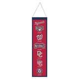 Washington Nationals Banner Wool 8x32 Heritage Evolution Design - Special Order-0