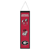 Georgia Bulldogs Banner Wool 8x32 Heritage Evolution Design-0