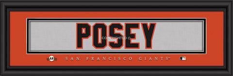 San Francisco Giants ???Buster Posey Print - Signature 8"x24" - Team Fan Cave