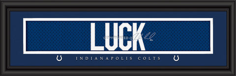 Indianapolis Colts Andrew Luck Print - Signature 8"x24" - Team Fan Cave