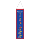 Kansas Jayhawks Banner Wool 8x32 Heritage Evolution Design-0