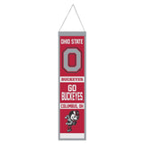 Ohio State Buckeyes Banner Wool 8x32 Heritage Evolution Design