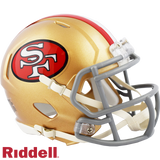 San Francisco 49ers Helmet Riddell Replica Mini Speed Style 1964-1995 T/B