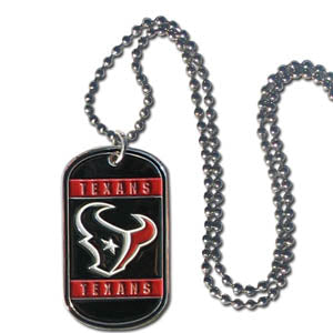Houston Texans Necklace Tag Style - Team Fan Cave