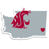 Washington State Cougars Decal Home State Pride Style - Special Order-0