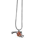 Baltimore Orioles Necklace Chain with State Shape Charm - Team Fan Cave
