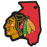 Chicago Blackhawks Decal Home State Pride Style-0