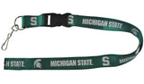 Michigan State Spartans Lanyard - Breakaway with Key Ring - Team Fan Cave