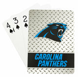 Carolina Panthers Playing Cards Diamond Plate - Special Order - Team Fan Cave
