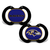 Baltimore Ravens Pacifier 2 Pack - Team Fan Cave