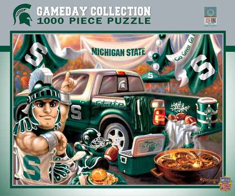 Michigan State Spartans Puzzle 1000 Piece Gameday Design-0