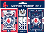 Boston Red Sox Playing Cards and Dice Set