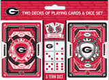 Georgia Bulldogs Playing Cards and Dice Set