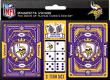 Minnesota Vikings Playing Cards and Dice Set