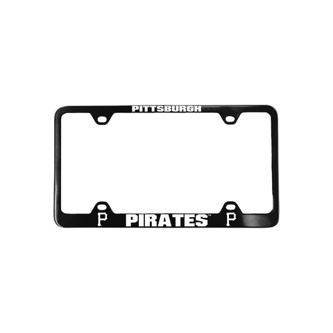 Pittsburgh Pirates License Plate Frame Laser Cut Black - Team Fan Cave