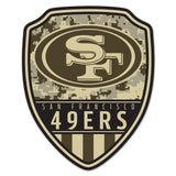 San Francisco 49ers Sign Wood 11x14 Shield Shape-0