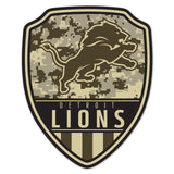 Detroit Lions Sign Wood 11x14 Shield Shape-0