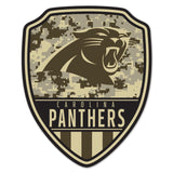 Carolina Panthers Sign Wood 11x14 Shield Shape-0