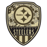 Pittsburgh Steelers Sign Wood 11x14 Shield Shape-0