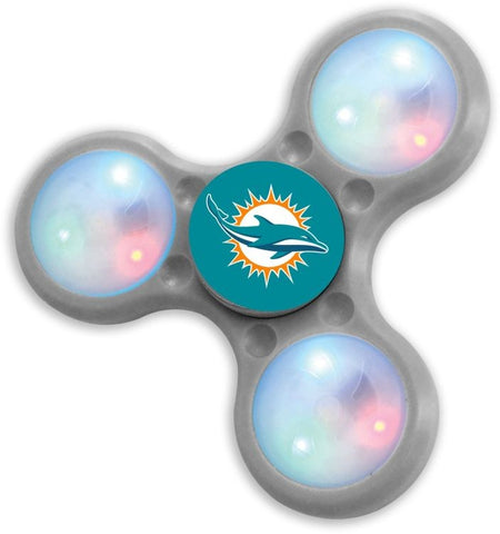 Miami Dolphins Spinners 3 Prong LED Style - Team Fan Cave