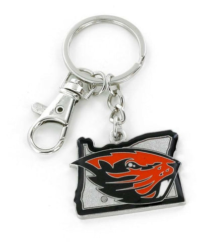 Oregon State Beavers Keychain State Design - Special Order