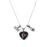 Atlanta Falcons Necklace Charmed Sport Love Football - Team Fan Cave
