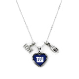 New York Giants Necklace Charmed Sport Love Football - Team Fan Cave