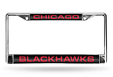 Chicago Blackhawks License Plate Frame Laser Cut - Team Fan Cave