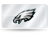 Philadelphia Eagles License Plate Laser Cut Silver - Team Fan Cave