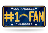Los Angeles Chargers License Plate #1 Fan Special Order - Team Fan Cave