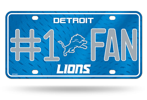 Detroit Lions License Plate #1 Fan - Team Fan Cave