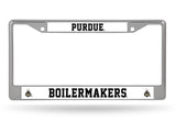Purdue Boilermakers License Plate Frame Chrome Alternate