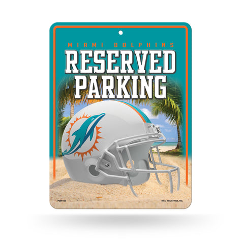 Miami Dolphins Sign Metal Parking Special Order - Team Fan Cave