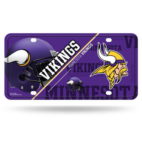 Minnesota Vikings License Plate Metal - Team Fan Cave
