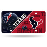 Houston Texans License Plate Metal - Team Fan Cave