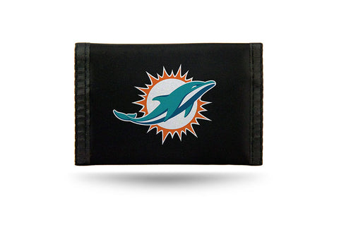 Miami Dolphins Wallet Nylon Trifold - Team Fan Cave