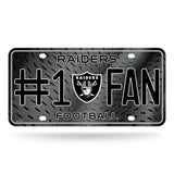 Las Vegas Raiders License Plate #1 Fan - Team Fan Cave