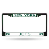 New York Jets License Plate Frame Metal Dark Green - Team Fan Cave