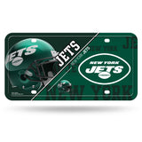 New York Jets License Plate Metal Alternate Design - Team Fan Cave