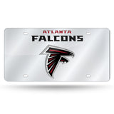 Atlanta Falcons License Plate Laser Cut Silver Wordmark - Team Fan Cave