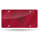 Tampa Bay Buccaneers License Plate Laser Cut Red - Team Fan Cave
