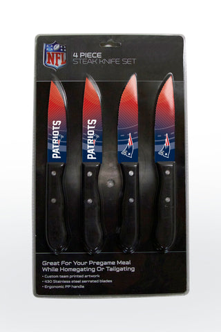 New England Patriots Knife Set - Steak - 4 Pack - Team Fan Cave